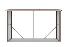 Přístřešek na dřevo G21 WOH 682 - 302 x 119 cm, hnědý (1)
