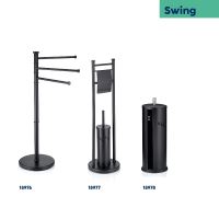 Držák na ručníky Swing lakovaná nerez, černý 85,5 x 28,5 KL-18976 (7)