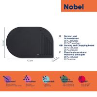 KELA Prkénko krájecí NOBEL černá 35x23x0,6 cm KL-12868 (2)