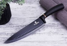 Sada nožů Berlingerhaus s nepřilnavým povrchem + prkénko 6 ks Black Rose Collection BH-2550 (3)