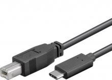 Kabel USB 3.1 konektor C/male - USB 2.0 konektor B/male ,1m (1)