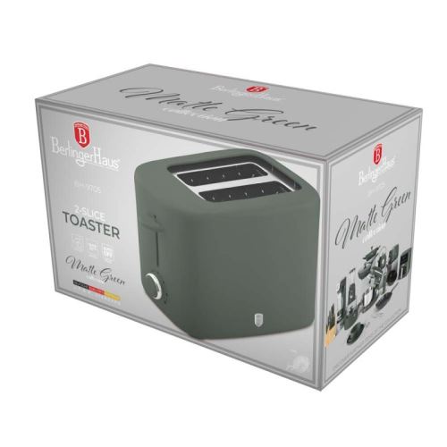 BERLINGERHAUS Topinkovač s krytem 750 W Matte Green Collection BH-9705