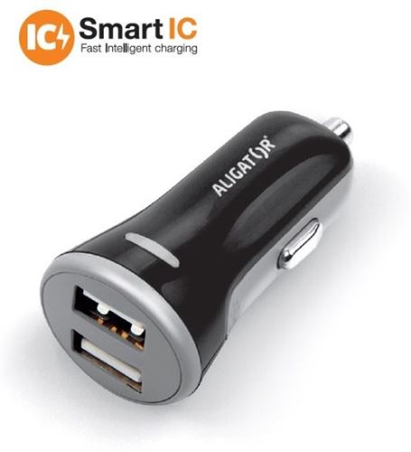 ALI auto nab. 3,4A,2xUSB,černá CHS0005