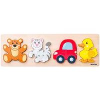 102191360 Puzzle Baby 4 motivy WOODY