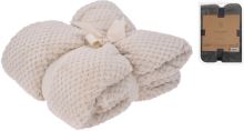 HOMESTYLING Deka fleece 130 x 170 cm PREMIUM krémová KO-HZ1011940 (1)