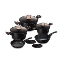Sada nádobí Berlingerhaus s mramorovým povrchem 10 ks Black Rose Collection (2)