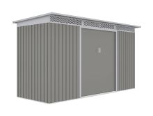 Zahradní domek G21 GRAH 483 - 340 x 142 cm, metalický šedý (7)
