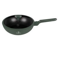 BERLINGERHAUS Pánev wok s poklicí a titanovým povrchem 28 cm Matte Green Collection BH-8159 (6)