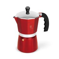 Konvice na espresso 9 šálků Burgundy Metallic Line (2)