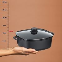 Pekáč Atura s poklicí litý hliník černá 28x28x11cm 6,0 l (3)