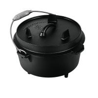 Hrnec litinový s poklicí 25 cm černý (3)