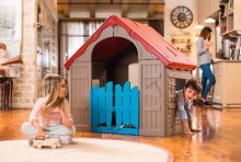 Keter WONDERFOLD PLAYHOUSE červený / zelený / modrý (1)