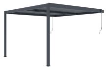 Bioklimatická pergola G21 Trenton 4x4 m, antracitová hliníková (11)