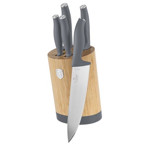 Sada nožů Berlingerhaus se stojanem Bamboo 6 ks Aspen Collection