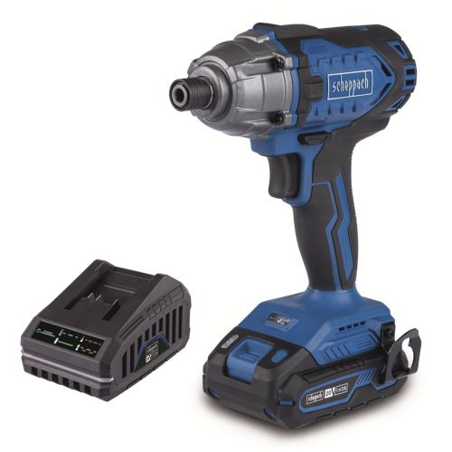 aku 20 V IXES rázový utahovák + 2Ah baterie + nabíječka 2,4 A Scheppach C-ID180-X-SET S