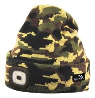 LED čelovka Cattara čepice ARMY s LED svítilnou USB nabíjení (2)