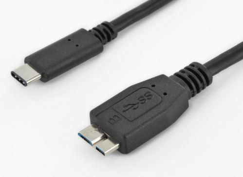 Kabel USB 3.1 konektor C/male - USB 3.0 konektor Micro-B/male ,1m