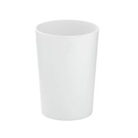 KELA Pohár MARTA plastik bílá H 11cm / Ř 8cm KL-24191 (8)