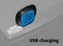 LED čelovka Cattara čepice BLACK s LED svítilnou USB nabíjení (6)