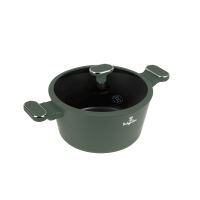 BERLINGERHAUS Kastrol s titanovým povrchem a poklicí 24 cm Matte Green Collection BH-8201 (5)