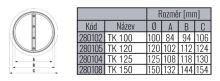 Těsná zpětná klapka TK 100 (7)