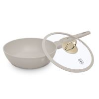 Pánev hluboká s titanovým povrchem a poklicí 24 cm Sahara Collection (2)