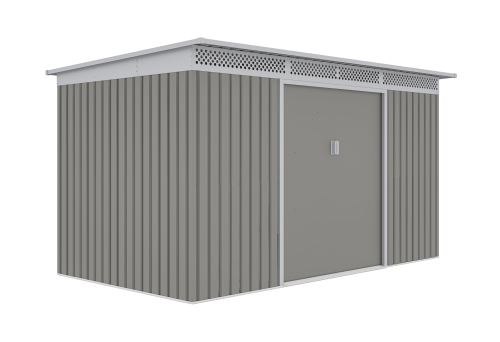 Zahradní domek G21 GRAH 700 - 340 x 206 cm, metalický šedý