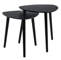 HOMESTYLING Odkládací stolek sada 2 ks černá KO-KR8000100 HOMESTYLING Odkládací stolek sada 2 ks černá KO-KR8000100