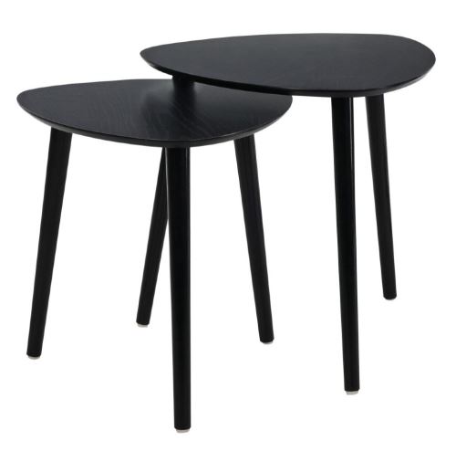 HOMESTYLING Odkládací stolek sada 2 ks černá KO-KR8000100
