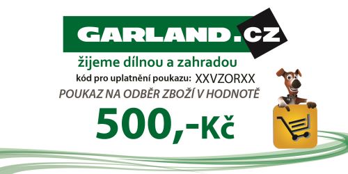 Dárkový poukaz GARLAND.cz 500 Kč