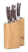 Sada nožů G21 Gourmet Timber 5 ks + bambusový blok (8)