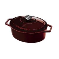 BERLINGERHAUS Pekáč litinový s poklicí 30 cm Burgundy Line BH-6499 (6)