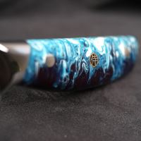 Nůž Dellinger Santoku Blue 170 mm Resin Future (5)