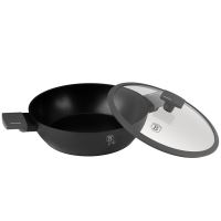 Pánev hluboká s titanovým povrchem a poklicí 30 cm Antracit Collection (1)
