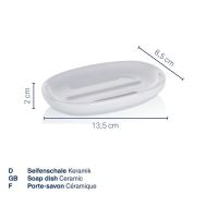 KELA Miska na mýdlo Isabella keramická listová zelená 13,5x8,5x2,0cm KL-22005 (2)