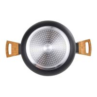 Hrnec BERGNER s nepřilnavým povrchem a poklicí 24 cm Earth Black (9)