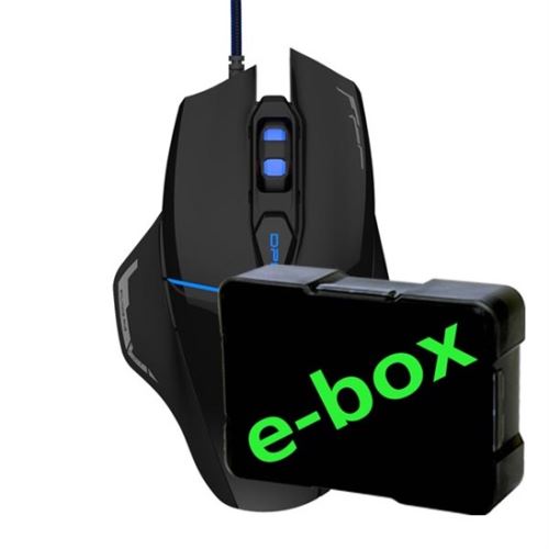 E-Blue Myš Mazer V2, černá, herní, e-box