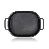 Pekáč Banquet litinový Excellent 39 x 26 x 14 cm, 3 + 4 l, oválný s víkem, černý (10)