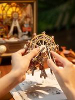 Hračka Robotime 3D dřevěné puzzle Karneval při západu slunce (7)