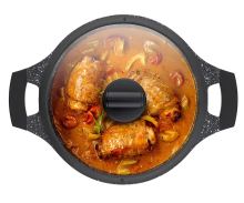 KELA Kastrol s nepřilnavým povrchem a poklicí STELLA NOVA 24 cm KL-12219 (5)