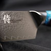 Nůž Dellinger Santoku Blue 170 mm Resin Future (1)