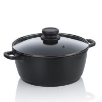 Hrnec Atura litý hliník černý 24 cm 3,2 l