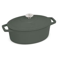 BERLINGERHAUS Pekáč litinový s poklicí 30 cm Matte Green Collection BH-6545 (1)