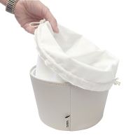 KELA Košík na chleba Grana PU kůže stříbrná šedá 11,0cm 19,0cm KL-12545 (6)