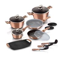 BERLINGERHAUS Sada nádobí s mramorovým povrchem 14 ks Rosegold Metallic Line (3)