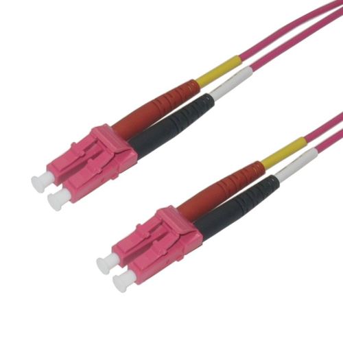Patch kabel optický duplex LC-LC 50/125 MM, OM4, 1 m