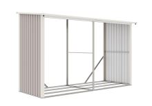 Přístřešek na dřevo G21 WOH 682 - 302 x 119 cm, šedý (6)