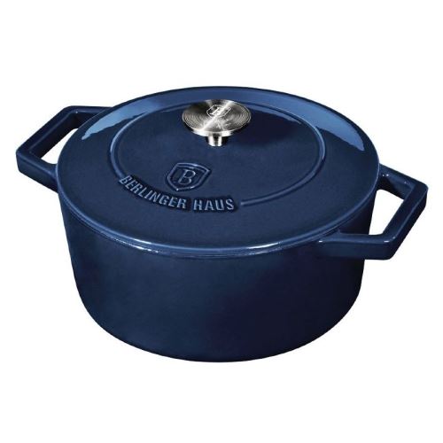 BERLINGERHAUS Pekáč litinový s poklicí 20 cm Aquamarine Metallic Line BH-6521 - 2. jakost