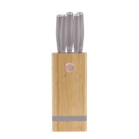 Sada nožů se stojanem BAMBOO 6 ks Taupe Collection (1)