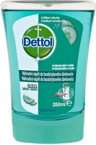 Dettol Svěžest Okurky antibakteriální mýdlo do bezdotykového dávkovače náhradní náplň 250 ml